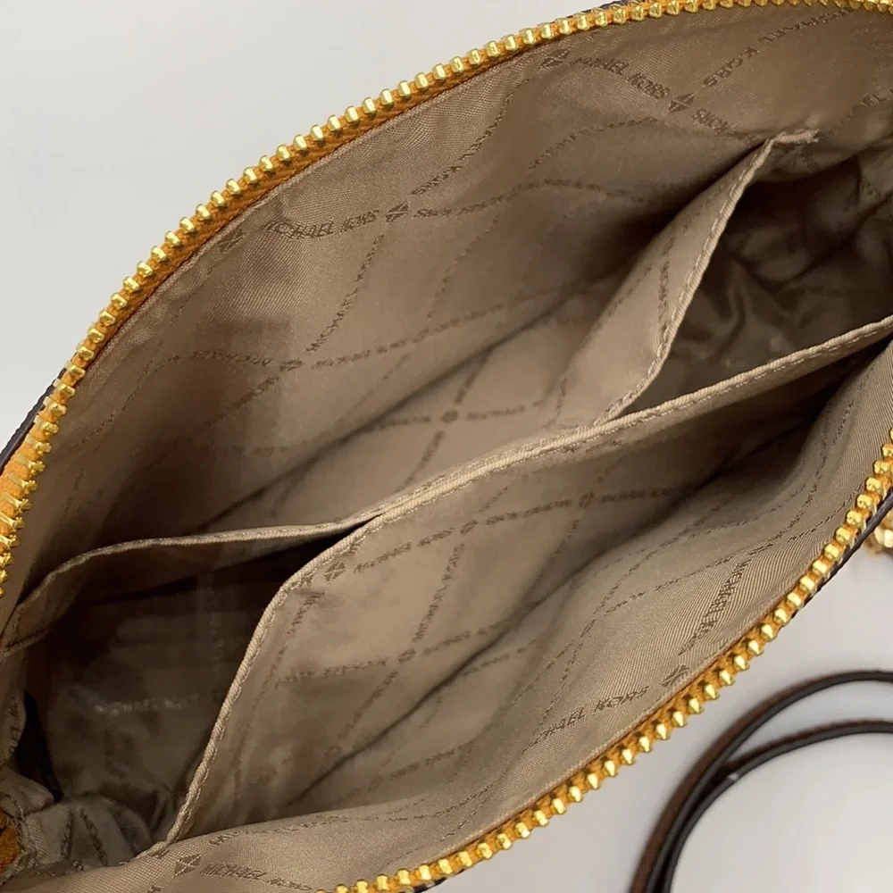 Michael Kors Medium Dome Xcross Xbody Bag Color: Marigold Multi